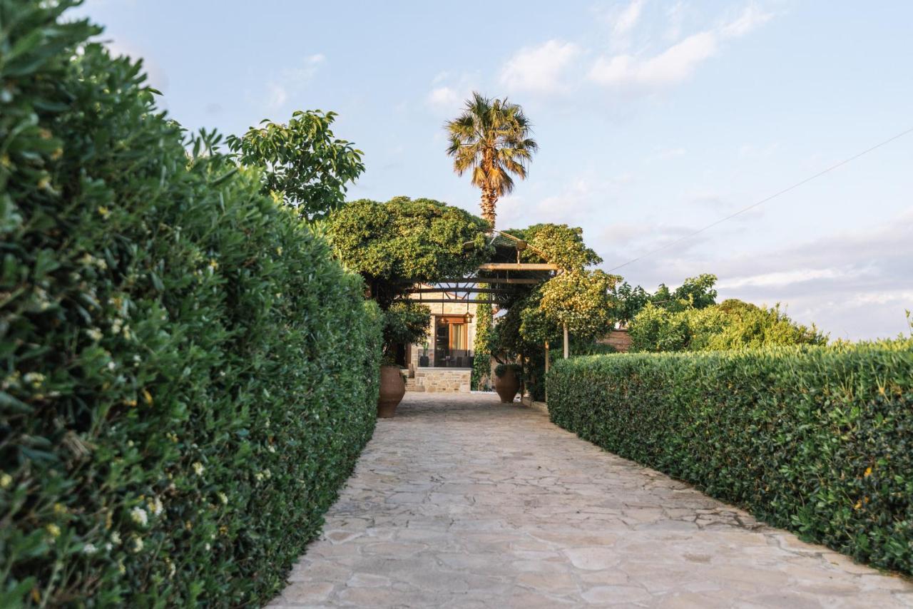 Villa Repsimia With Private Jacuzzi Kokkinos Pirgos Bagian luar foto
